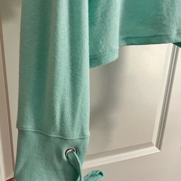 Mint Green Tie Cuff Pullover - Picture 10 of 12